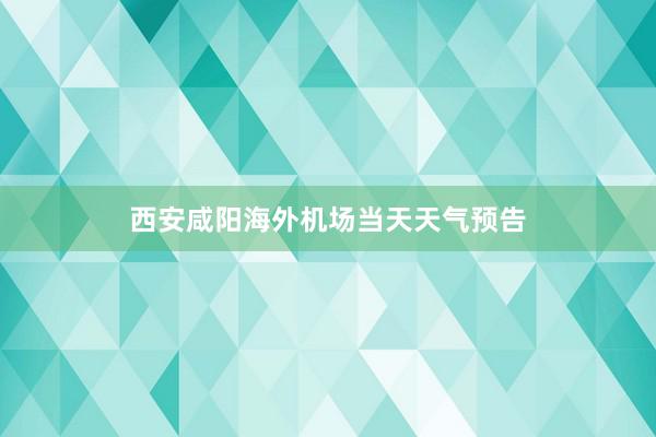 西安咸阳海外机场当天天气预告